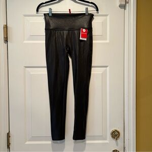 Spanx faux leather black leggings